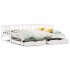 Sofá cama nido con cajones sin colchón blanco 90x200