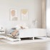 Estructura de cama sin colchón madera maciza de pino 160x200