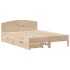 Estructura de cama sin colchón madera de pino maciza 120x200