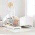 Estructura de cama sin colchón madera de pino blanca 90x200