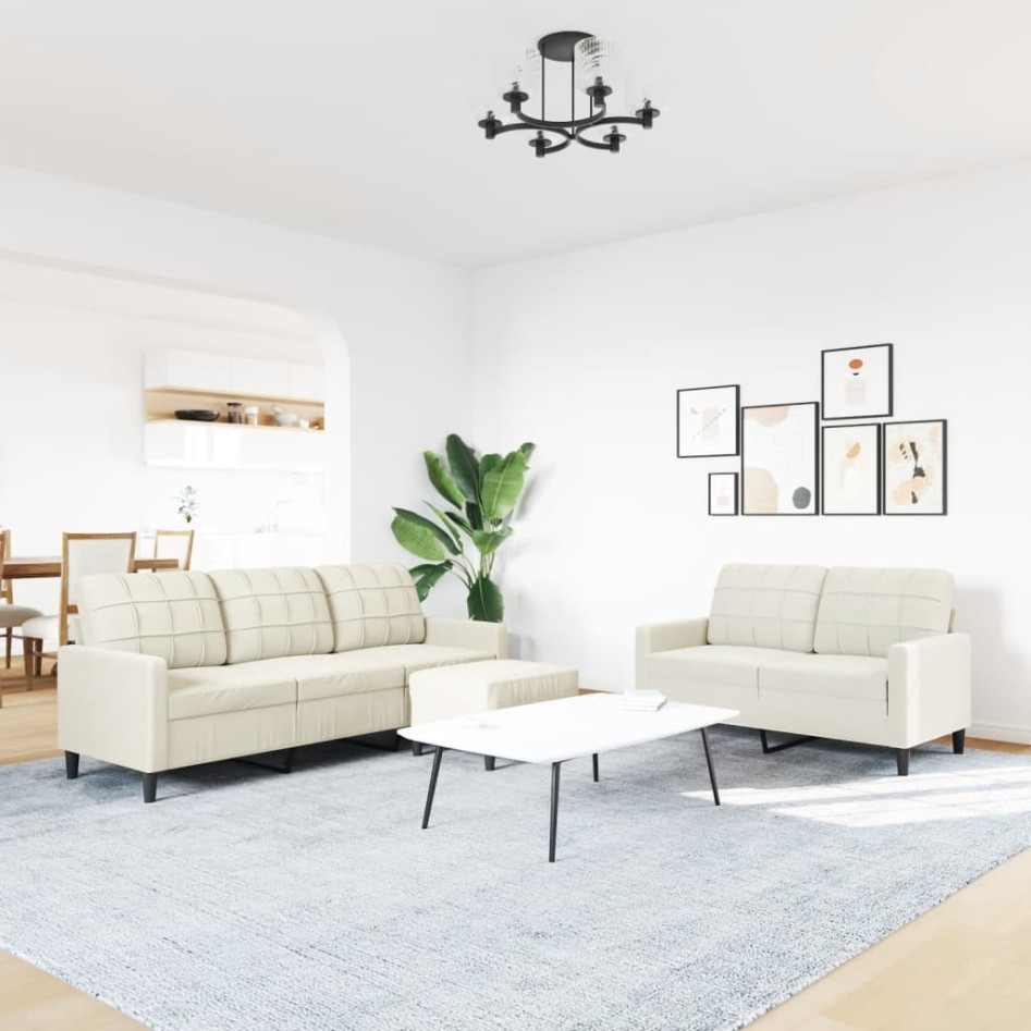 Juego de sofás con cojines 3 piezas terciopelo