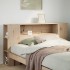 Cabecero de cama con almacenaje madera maciza de pino 140