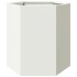 Jardinera hexagonal acero blanco 46x40x45