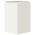 Jardinera hexagonal acero blanco 46x40x45