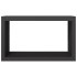 Leñero de acero negro 100x40x60