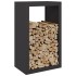 Leñero de acero negro 60x40x100