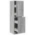 Armario botiquín madera ingeniería gris Sonoma 40x41x144,5