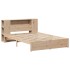 Cama con estantería sin colchón madera maciza de pino