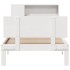 Cama con estantería sin colchón madera maciza de pino 90x190