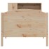 Cama con estantería sin colchón madera maciza de pino
