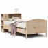 Cama con estantería sin colchón madera maciza de pino 75x190