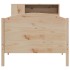 Cama con estantería sin colchón madera maciza de pino 75x190