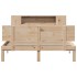 Cama con estantería sin colchón madera maciza de pino