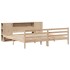Cama con estantería sin colchón madera maciza de pino