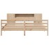 Cama con estantería sin colchón madera maciza de pino