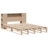 Cama con estantería sin colchón madera maciza 140x200