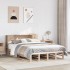 Cama con estantería sin colchón madera maciza 140x190