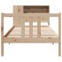 Cama con estantería sin colchón madera maciza de pino 75x190