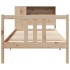 Cama con estantería sin colchón madera maciza de pino 90x190