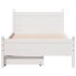 Estructura de cama sin colchón madera maciza blanca 90x190