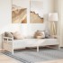 Sofá cama con colchón madera maciza de pino blanco 90x200