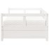 Sofá cama con colchón madera maciza de pino blanco 90x200