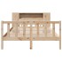 Cama con estantería sin colchón madera maciza de pino