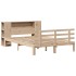 Cama con estantería sin colchón madera maciza de pino