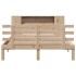 Cama con estantería sin colchón madera maciza de pino