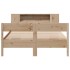 Cama con estantería sin colchón madera maciza de pino