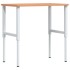 Banco de trabajo rectangular madera maciza 100x60x(71,5-98)