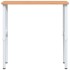 Banco de trabajo rectangular madera maciza 100x60x(71,5-98)