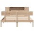 Cama con estantería sin colchón madera maciza de pino
