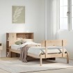 Cama con estantería sin colchón madera maciza de pino 90x200 cm