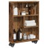 Carrito de almacenaje estrecho madera envejecida 48x13x68