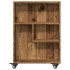 Carrito de almacenaje estrecho madera envejecida 48x13x68