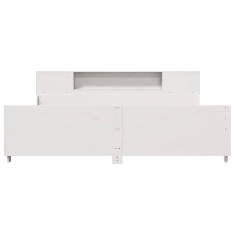 Cama sin colchón madera maciza de pino blanca 180x200