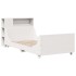 Estructura de cama sin colchón madera de pino blanca 90x200