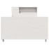 Estructura de cama sin colchón madera maciza blanca 75x190