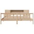 Cama con estantería sin colchón madera maciza de pino