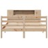 Cama con estantería sin colchón madera maciza de pino