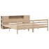 Cama con estantería sin colchón madera maciza de pino