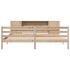 Cama con estantería sin colchón madera maciza de pino