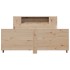 Estructura de cama sin colchón madera de pino blanca 140x200