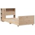 Estructura de cama sin colchón madera maciza pino 75x190