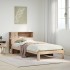 Cama con estantería sin colchón madera maciza de pino 90x190