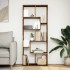Librería divisora madera ingeniería envejecida 67x25x161,5