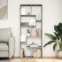 Librería divisora madera ingeniería gris Sonoma 67x25x161,5