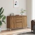 Aparador de madera de ingeniería roble artisan 102x35x70