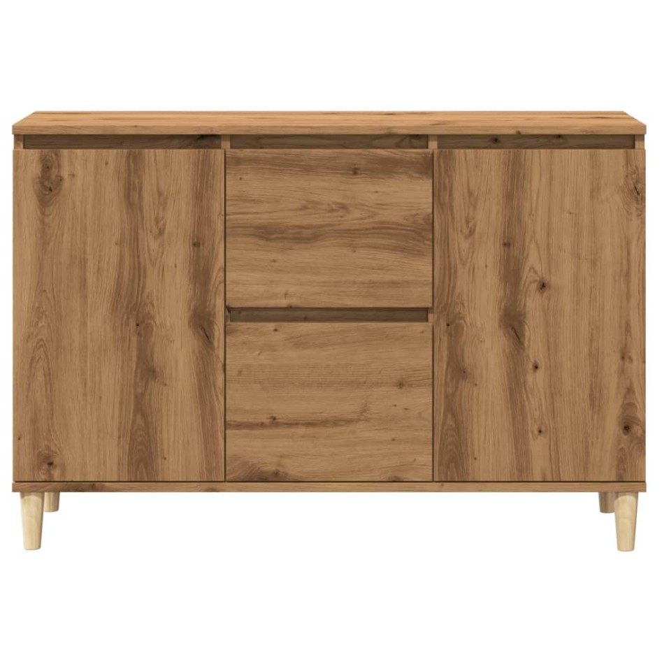 Aparador de madera de ingeniería roble artisan 102x35x70